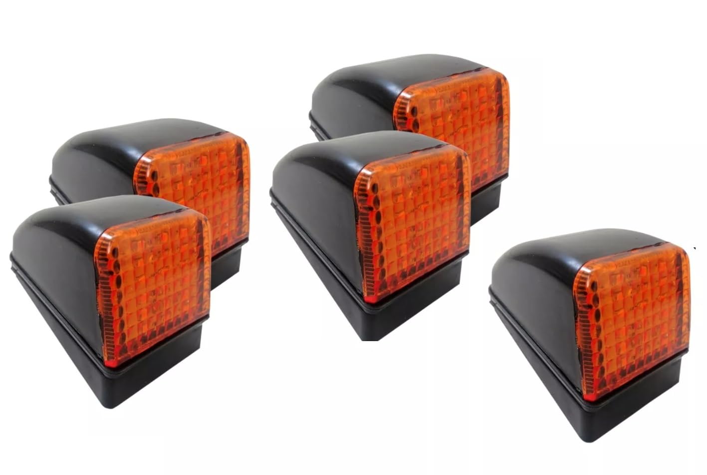 5 Feux de Gabarit de Toit de Cabine LED Orange 24V Compatible avec Volvo Fh Camion