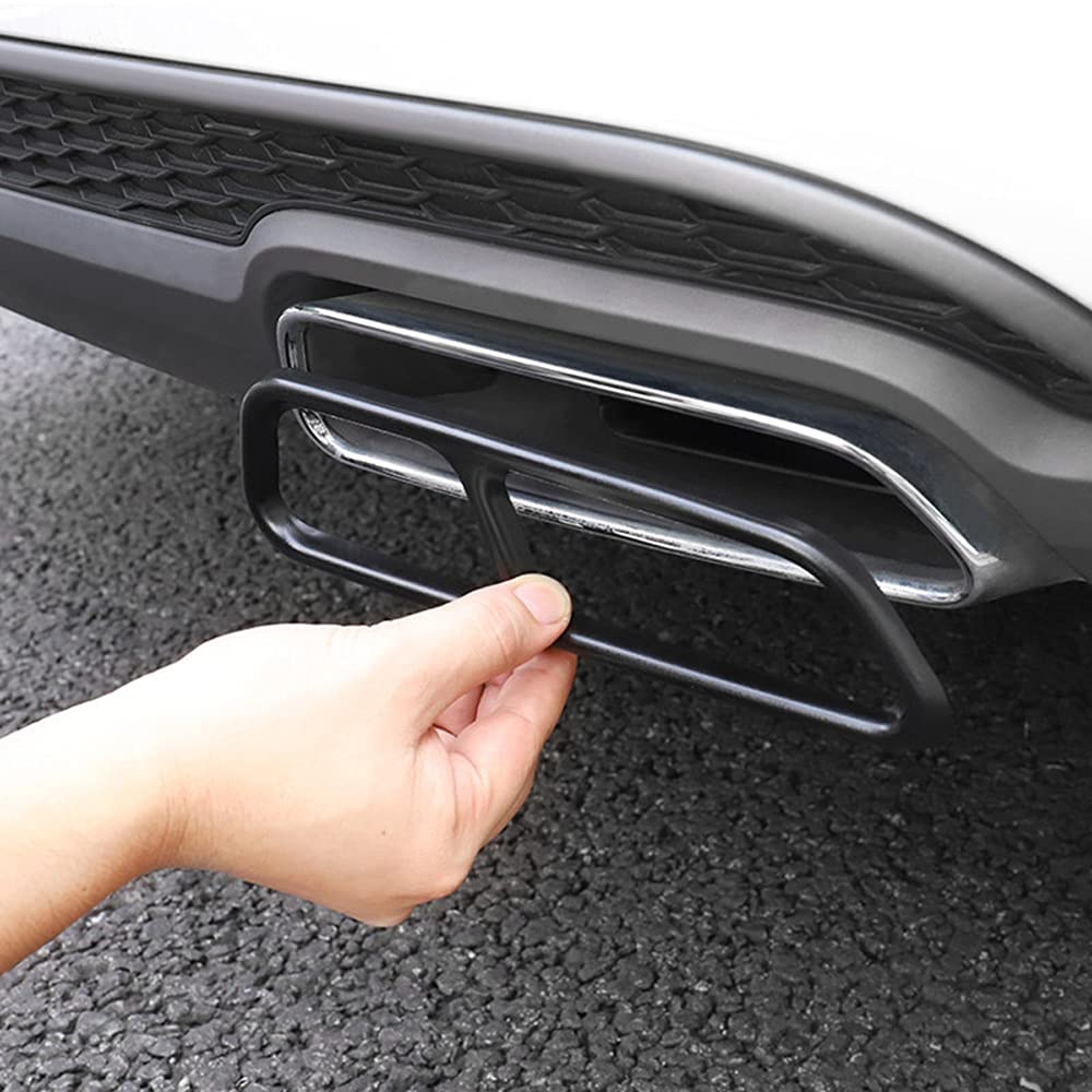 Copertura Per Tubo Di Scarico Auto Tubo Coda Gola Trim Per A6 A7 C7 2016-2018 Cornice Decorativa Per Tubo Di Scappamento Acciaio Inossidabile Styling Accessori Esterni