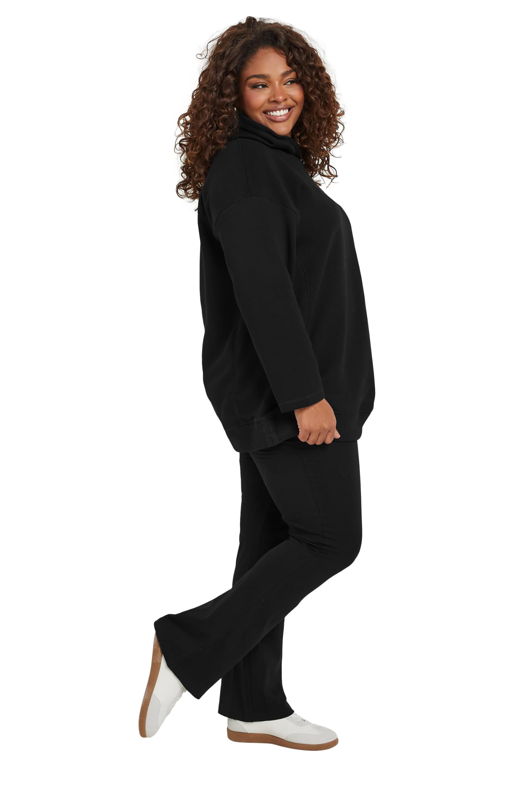 Yours Curve Women's Plus Size Oversized Long Sleeve Hoodie