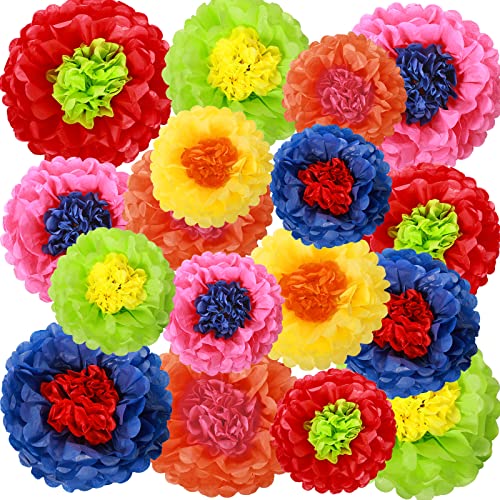 Fleurs en papier de soie poétiques pour une décoration extérieure pleine de magie