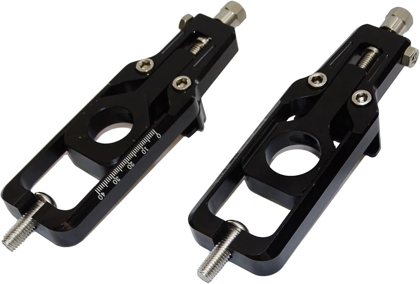 Motorcycle Rear Wheel Axle Blocks Sliers Chain Adjusters Tensioners Kit For HONDA CBR600RR CBR 600 RR F5 2007-2012 2013-2025, CBR1000RR CBR 1000 RR Fireblade 2008-2016 (Black)