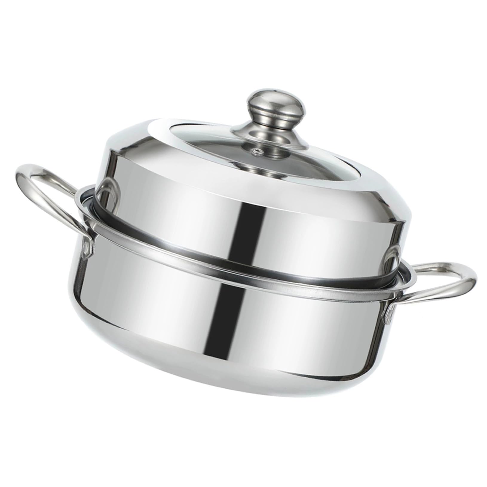 Vaporera De Alimentos Inoxidable Multifuncional Olla De Vapor Para Cocinar Al Vapor y Calentar Comidas