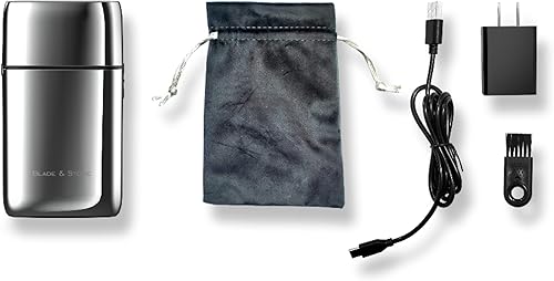 Miniatura 9 de Blade & Stone PS501 - Afeitadora de lámina para hombre, afeitadora inalámbrica de doble hoja con cuchillas Graphene-X y motor digital de 8000 rpm,