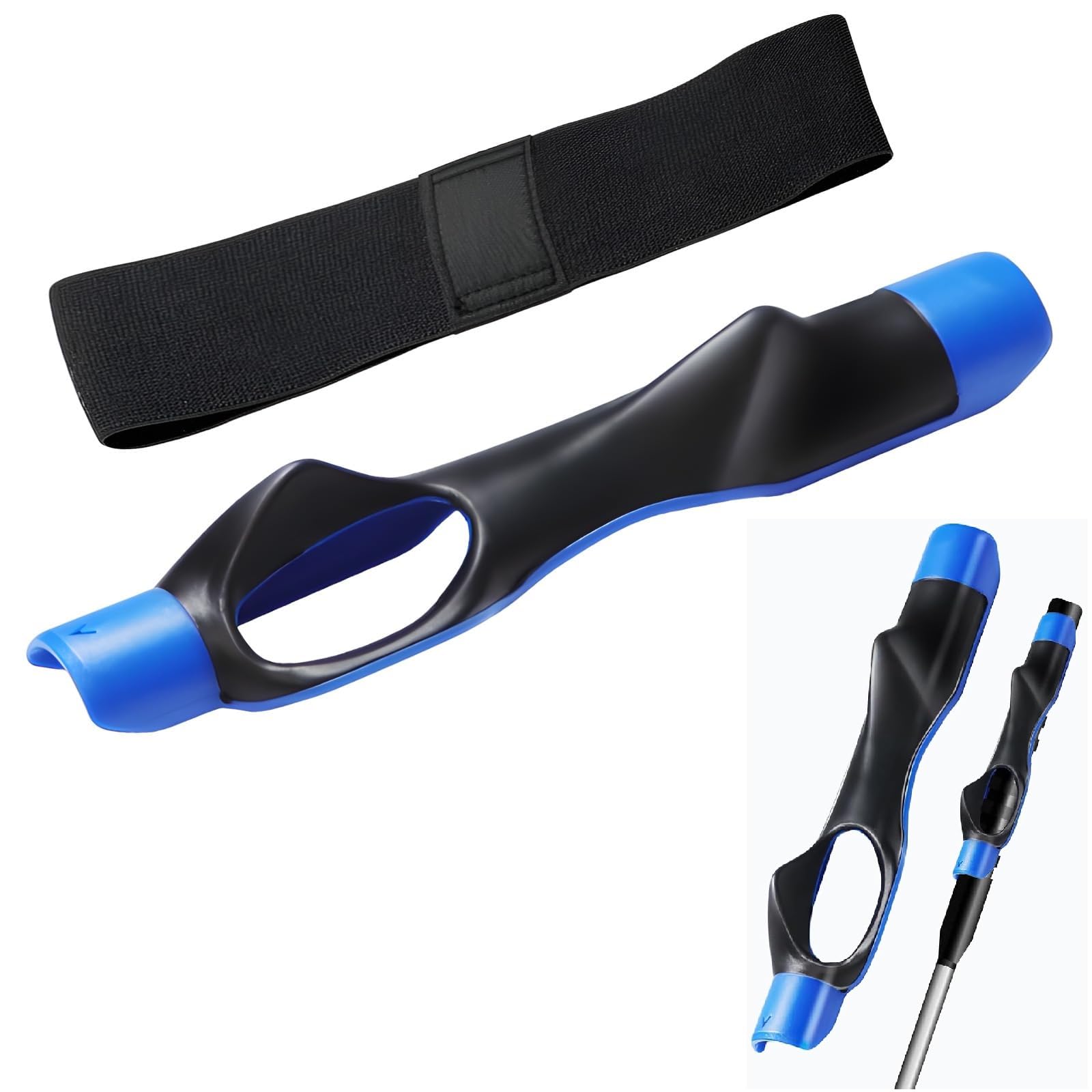 Srumvoat 2 Pcs Golf Grip Training Aid, Golf Grip Trainer & Swing Correcting Arm Band, Quickly Correct Hand Position & Grasp And Improved Swing Mechanics, Effectively Improve Golf Skills
