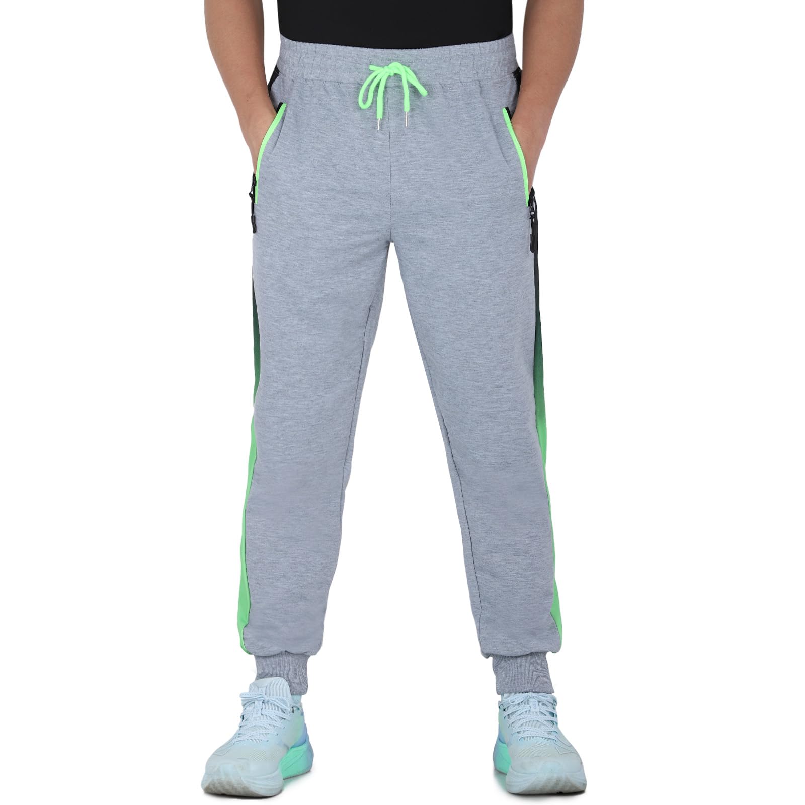 LY4U Herren Jogginghose, Slim Fit Laufhose mit Elastischem Bund und Reißverschlusstaschen, Leichte Trainingsanzug Sportbekleidung für das Training im Fitnessstudio im Freien