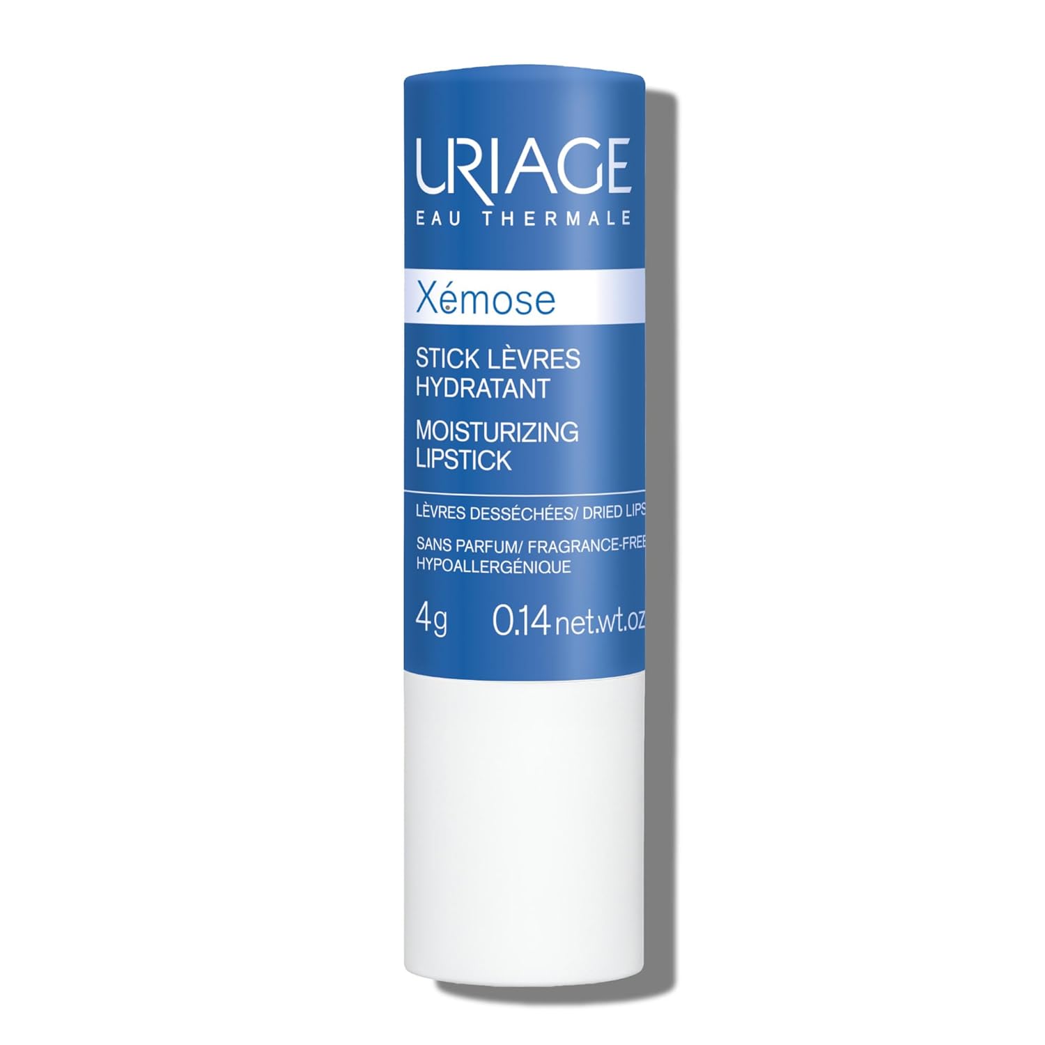 Uriage Xémose Lip Balm With Hyaluronic Acid + Shea Butter + Vitamin C, Ultra-Soft Soothing Stick For Dry, Sensitive Chapped Lips, Itense Hydration Lip Care, Fragrance-Free