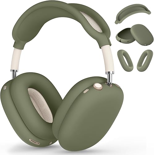 Funda de Silicona para AirPods Max, Funda para Almohadillas/Funda para Auriculares/Funda para Diadema para Auriculares AirPods Max, Accesorios