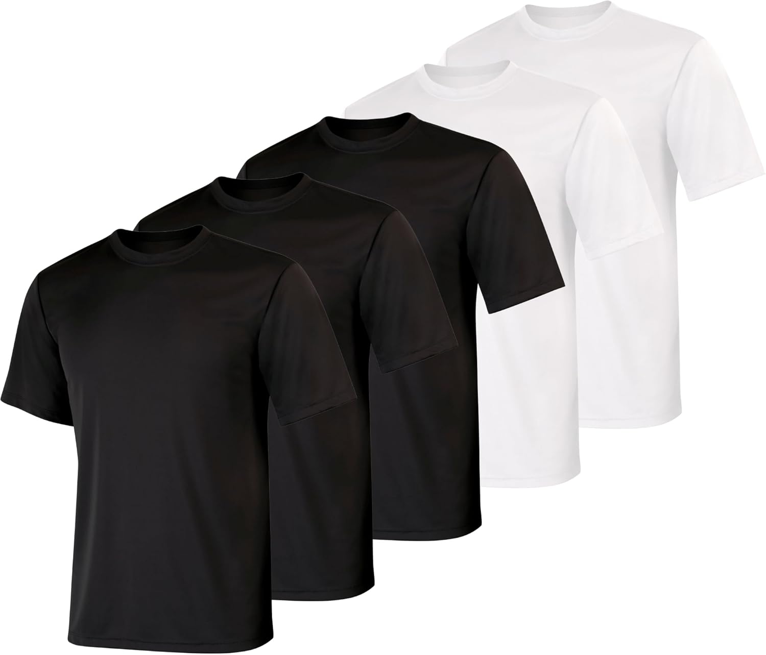Hanes Mens Cool Dri Performance T-Shirt, Moisture-Wicking Short Sleeve Tee, 40+ UPF Protection, 2 Or 5 Pack