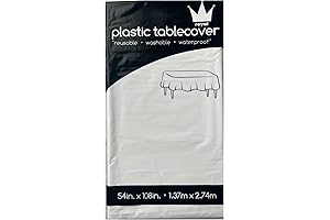 ROYAL7 Rectangle Disposable Plastic Tablecloths