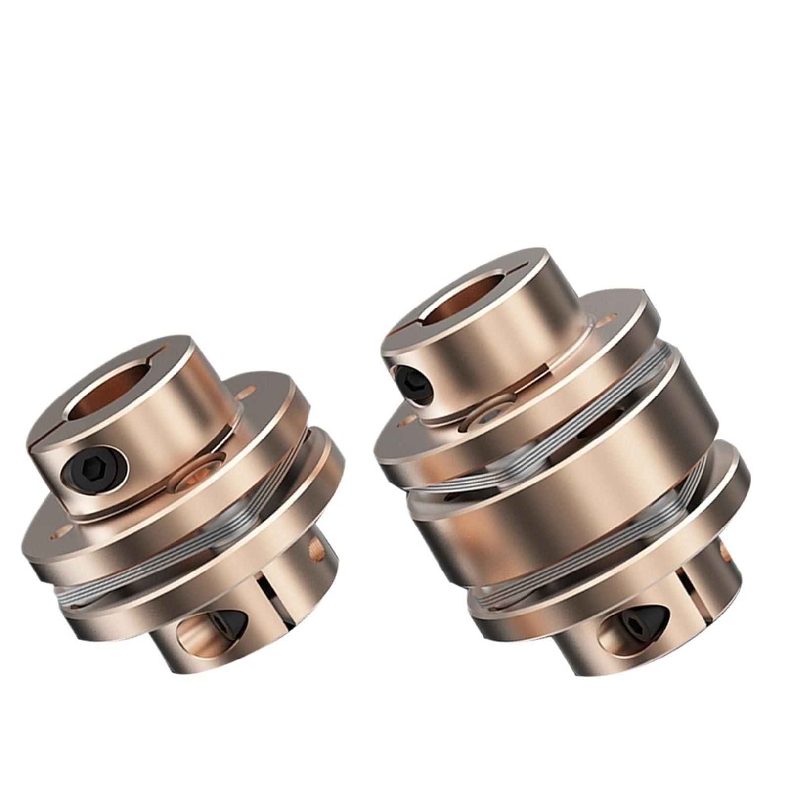 Sprzęgło kołnierzowe LE D56L45/64 elastyczne sprzęgło wału silnika membrany aluminiowe przegub uniwersalny do drukarki 3D Kardan (rozmiar: LE2 More to Contact)