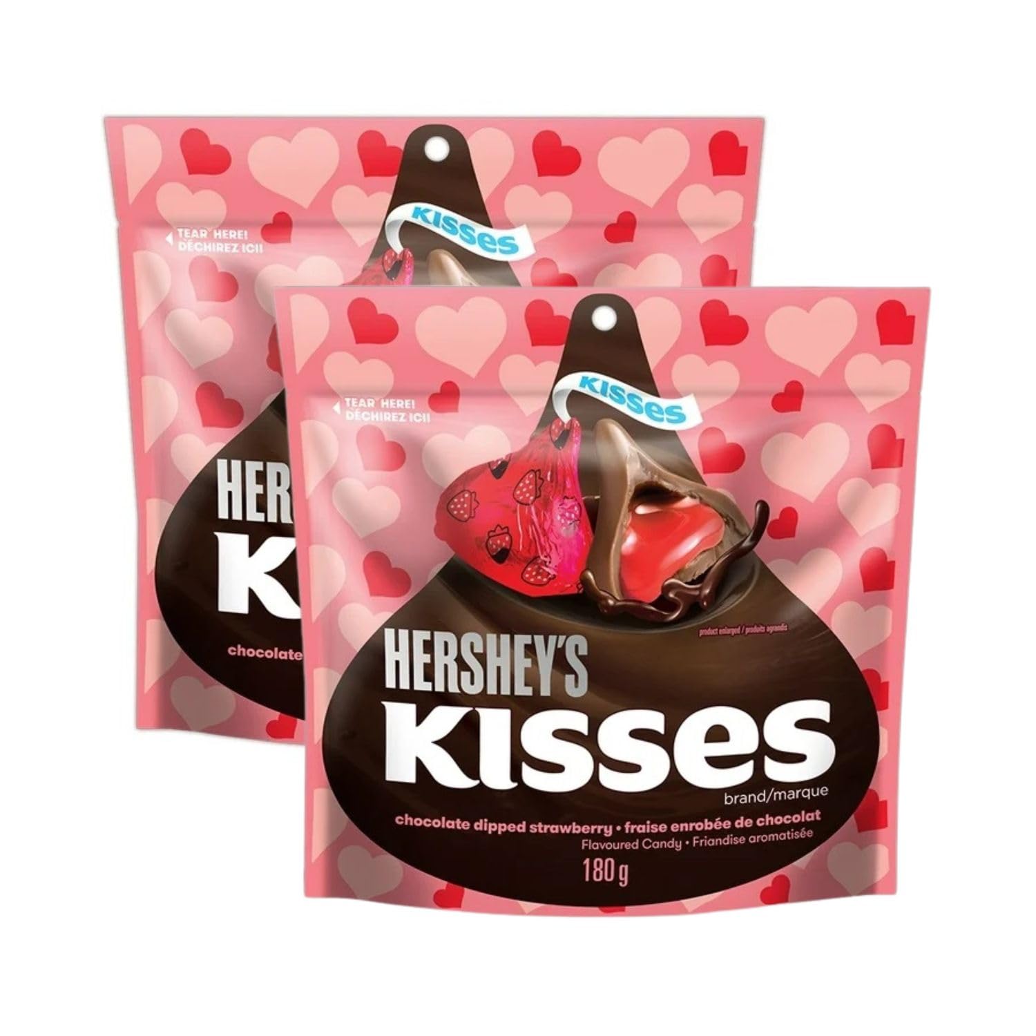 Hershey's Kisses Chocolate Dipped Strawberry Valentine