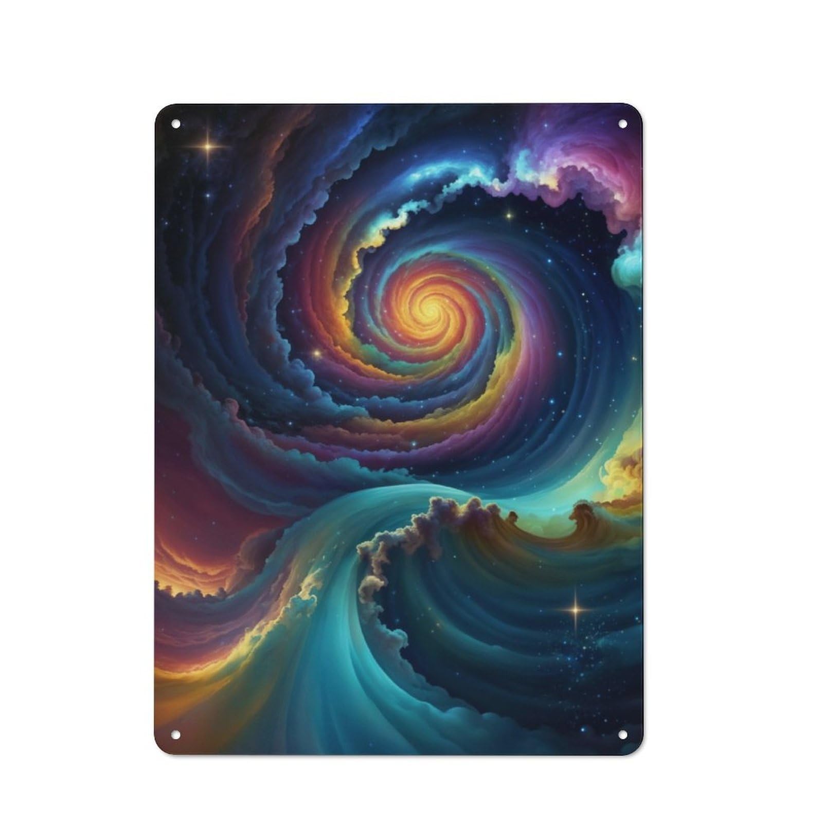 Junmoney Celestial Symphony Metal Sign 40X30cm With For Hallway Wall, Retro Decor, Suited To New Home Decorators