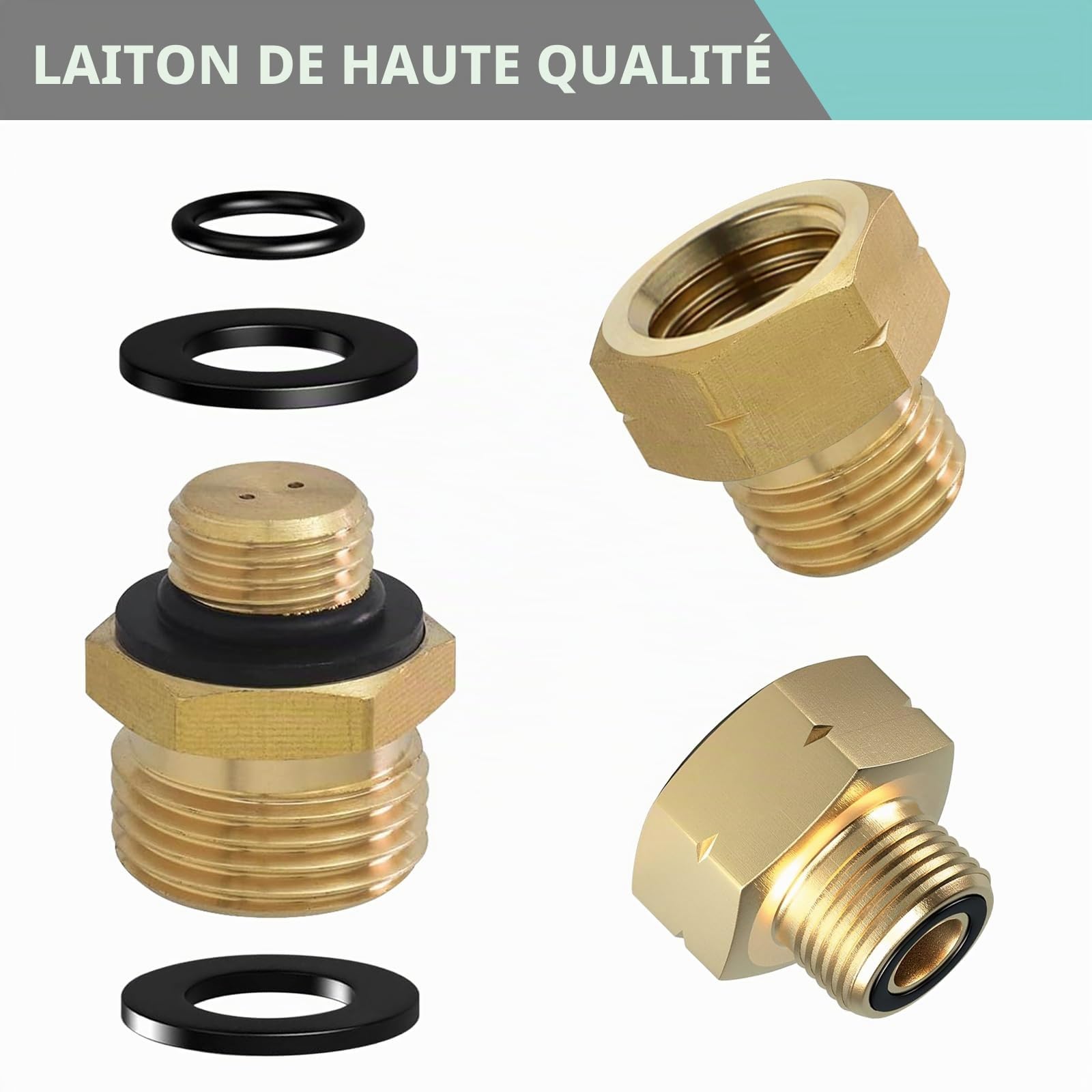 BYZESTY 4 Pièces Adaptateur Bouteille Gaz Camping Gaz Europe N ° 1-4