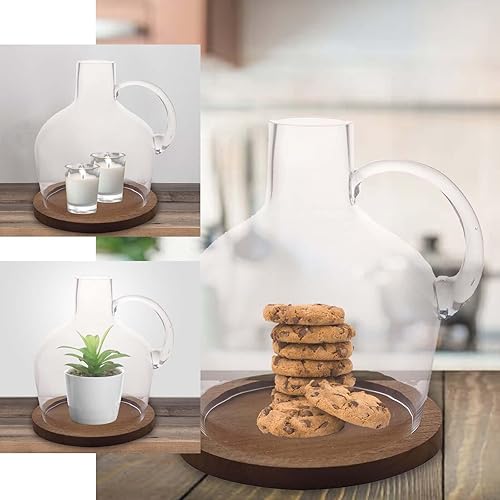 Miniatura 23 de Efavormart - Juego de 2 centros de mesa de trompeta con adornos de cristal transparente de 31 pulgadas, jarrón reversible de plástico para flores