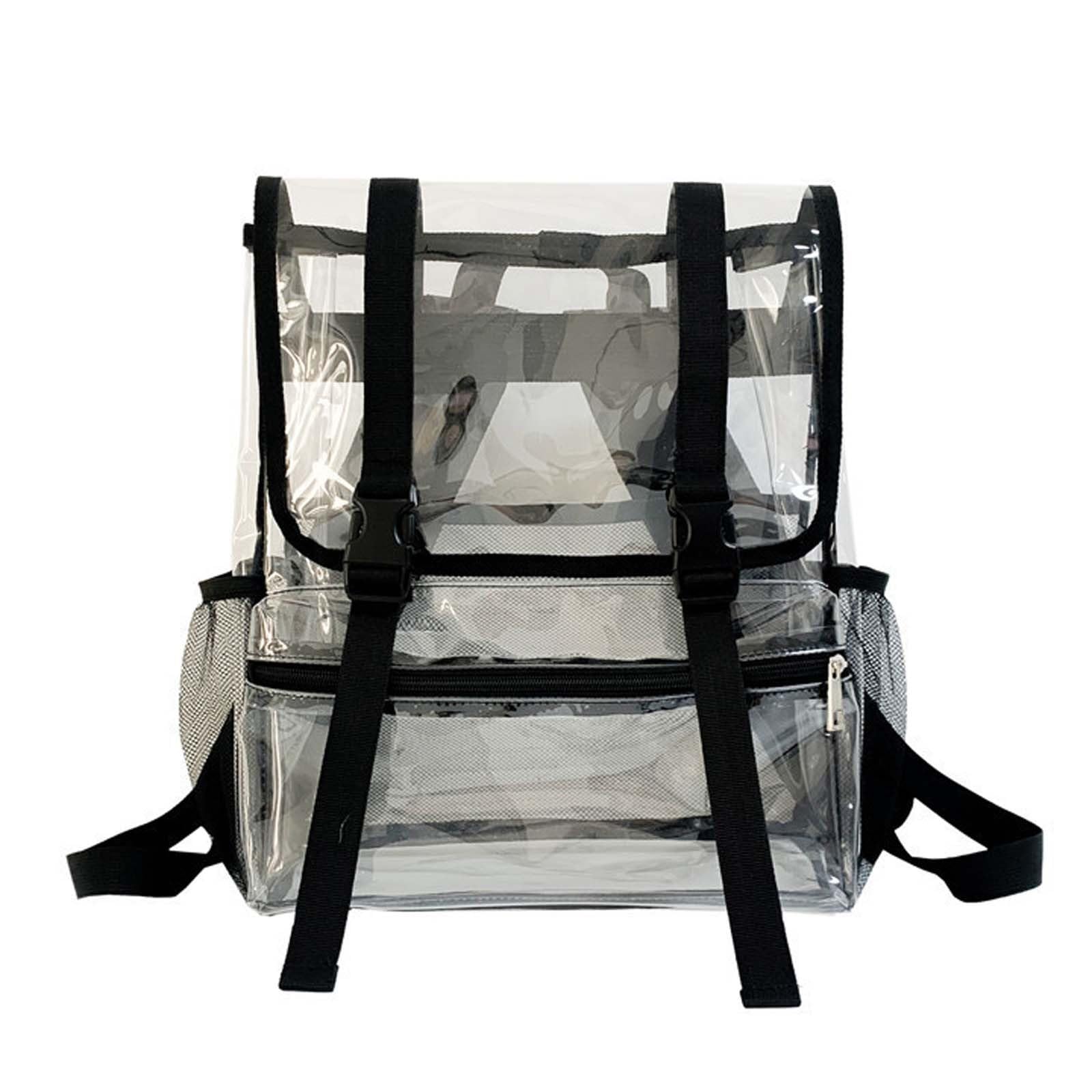 Zaino Scuola Elementare, Zaino Bambino Spallacci Imbottiti, Zaino in PVC Trasparente per Studenti delle scuole Medie e Superiori, Grande capacità, Adatto per Nuoto e Fitness