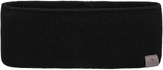 Lierys Mono Women´s/Men´s Headband (8 cm Wide) - Made in Germany - Triple-Layered Knitted Headband Lined with Cotton - Rib Knit Ear Muffs - Ear Protection Autumn/Winter Black One Size