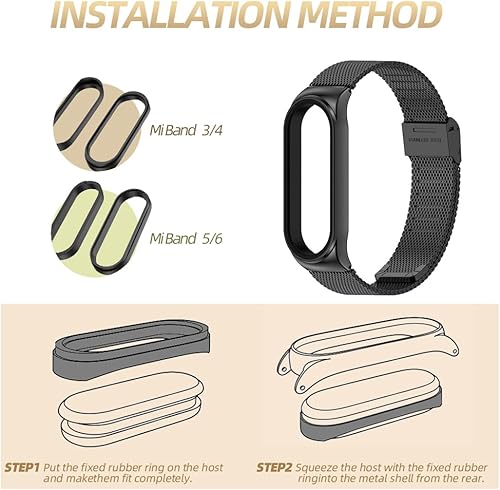 Miniatura 6 de MIJOBS Correa para Xiaomi Mi Band 7 Mi Band 6 Mi Band 5 Correa de repuesto transpirable para Band 4Mi Band 3 Smart Band Correa de reloj pulsera