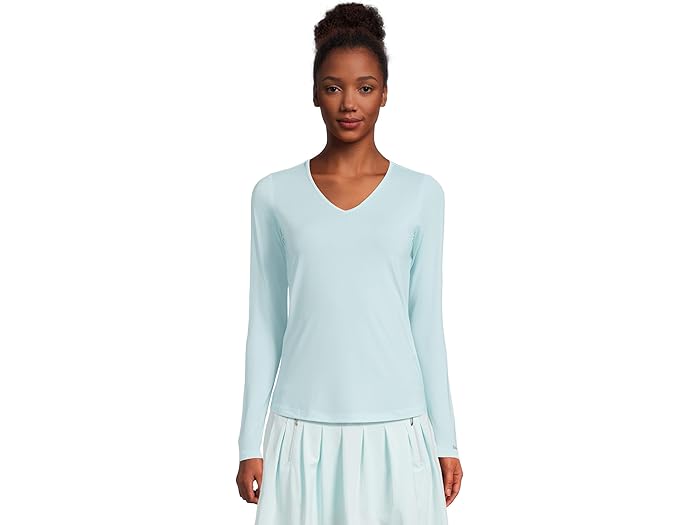 Long Sleeve Sunsense V-Neck Base Layer Top - Image 3