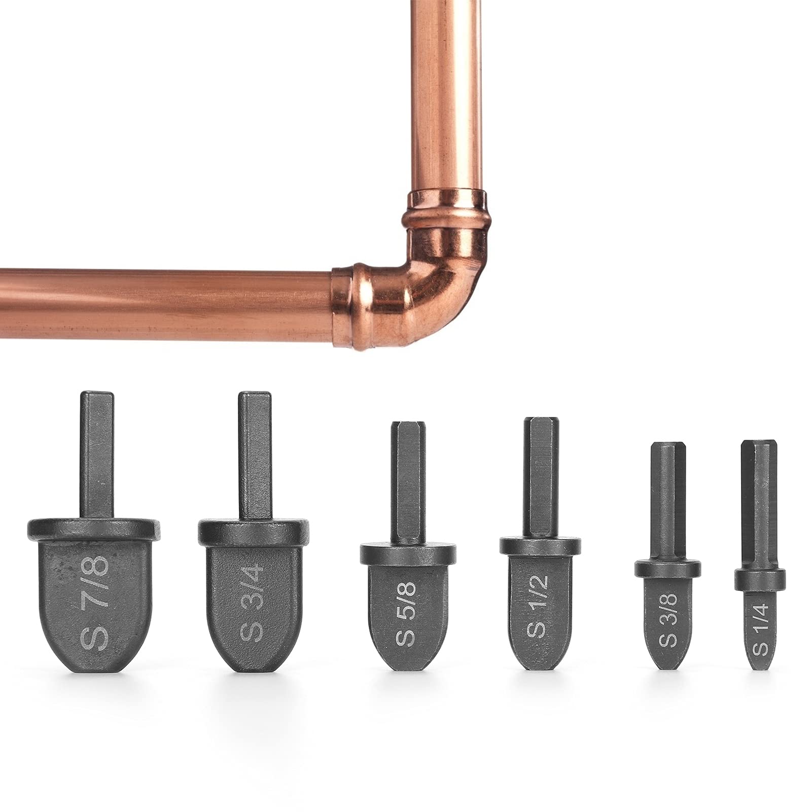 Amazon.co.jp: 6 個電気ドリルチューブ配管ツールセット HVAC 使用と