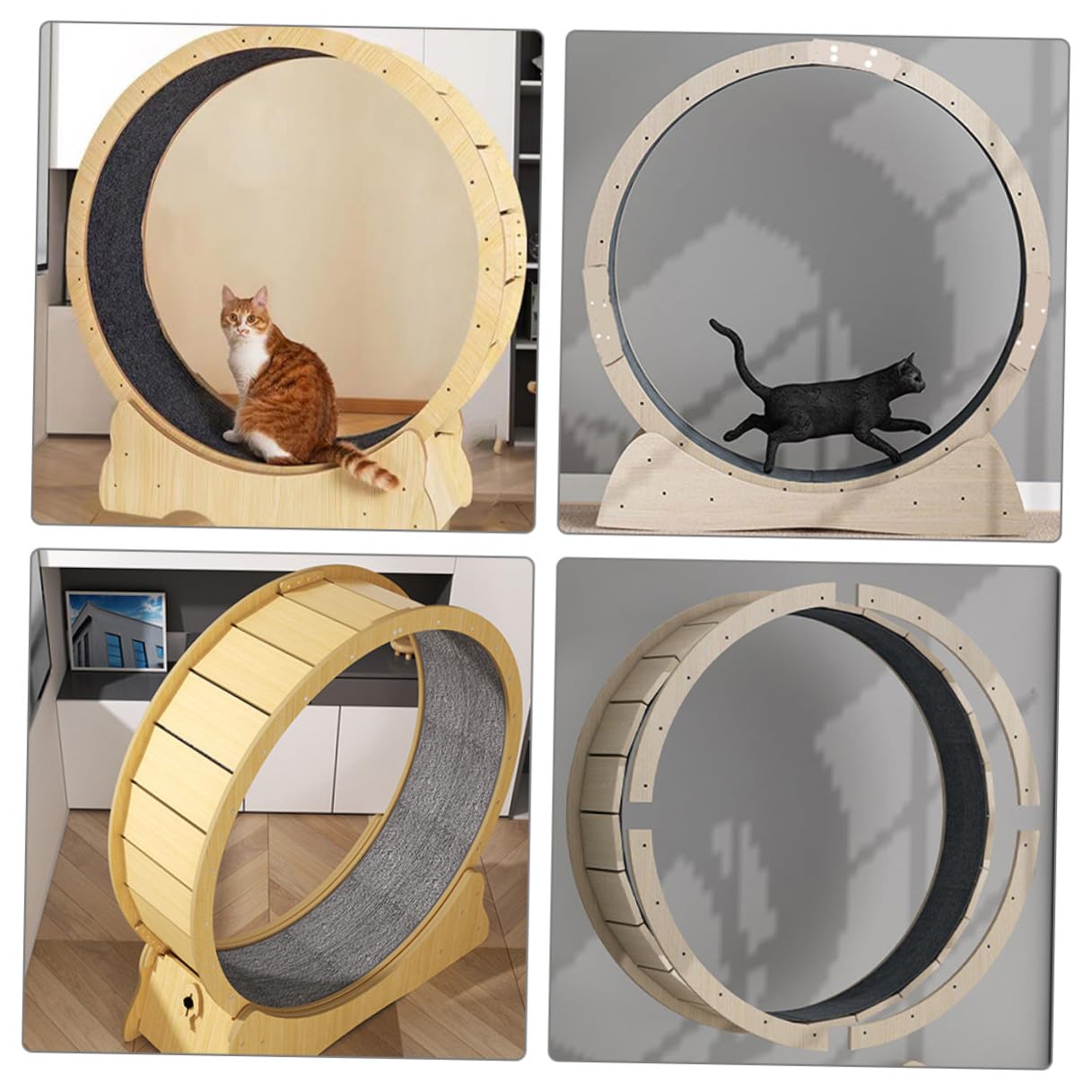 Tappetino in Peluche Spesso per Gatti, Accessorio per Ruota da Corsa, la Crescita Sana degli Animali Domestici, Adatto per Base della Ruota
