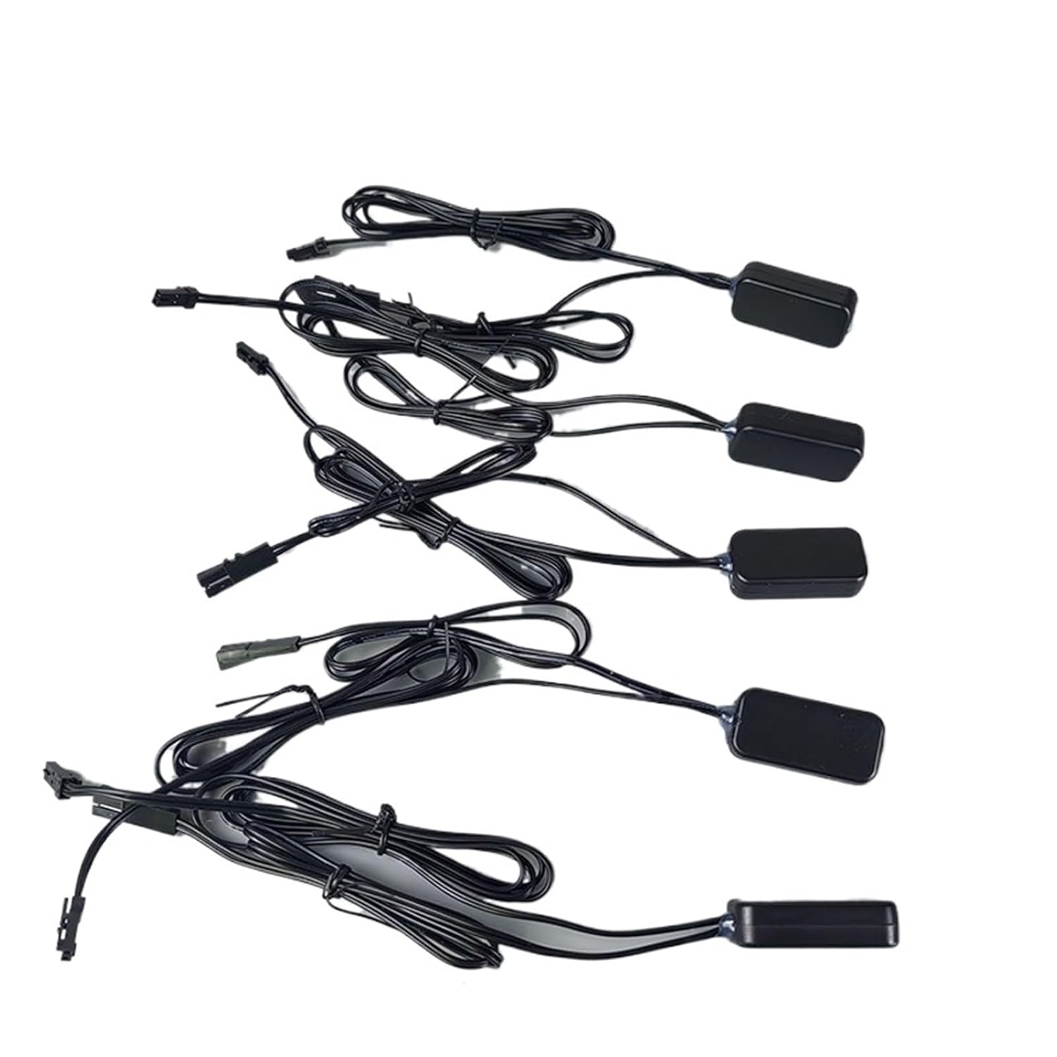 DC3-24V Mini Penetrable Microwave Radar Motion Sensor Switch - Auto Light On/Off, 30s Delay, Black/White for Closet, Corridor,(BlackPIR Normal Wire)