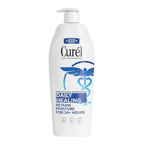 Curel Daily Healing Body Lotion for Dry Skin, Dermatologist Recommended Hydrating Body Lotion with Advanced Ceramides Complex, 13 Oz - 13 Fl Oz (Pack of 1)