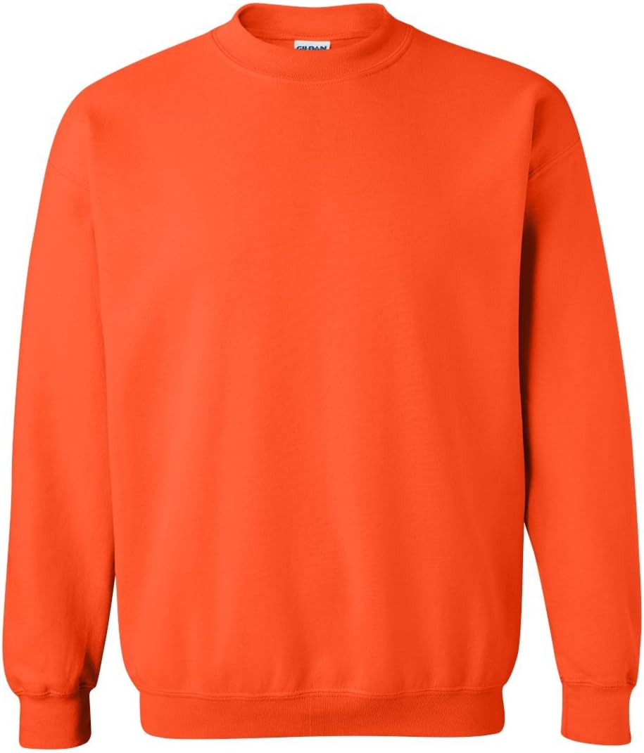 Gildan Adult Fleece Crewneck Sweatshirt, Style G18000 OSHA Orange, X-Large