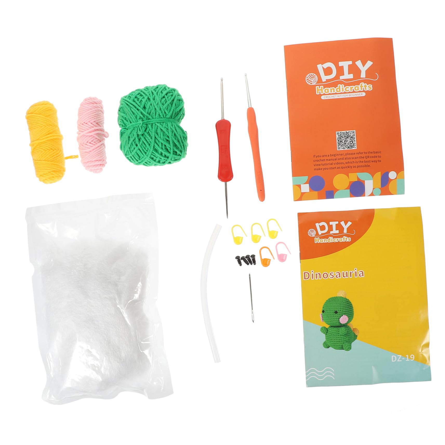 DIYEAH 3 Juegos Kit De Ganchillo Para Principiantes Kit De Crochet De Tulipán Agujas De Crochet Ergonómicas Kit De Arte Equipo Kits De Crochet Accesorios El Plastico