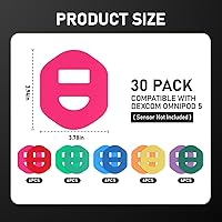 Vista 6 de Omnipod - Paquete de 30 parches adhesivos Omnipod, parches impermeables precortados, cubiertas de sensor CGM hipoalergénicas y transpirables, parche