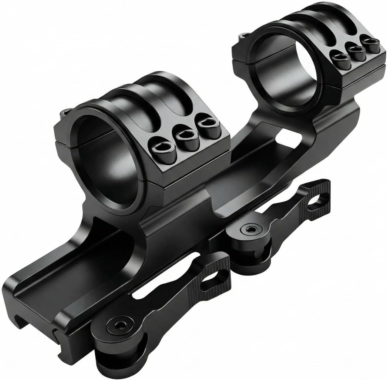 Persei Scope Mount Quick Release 1 inch / 30mm QD Cantilever Offset Picatinny Scope Mount 1.42 Center High