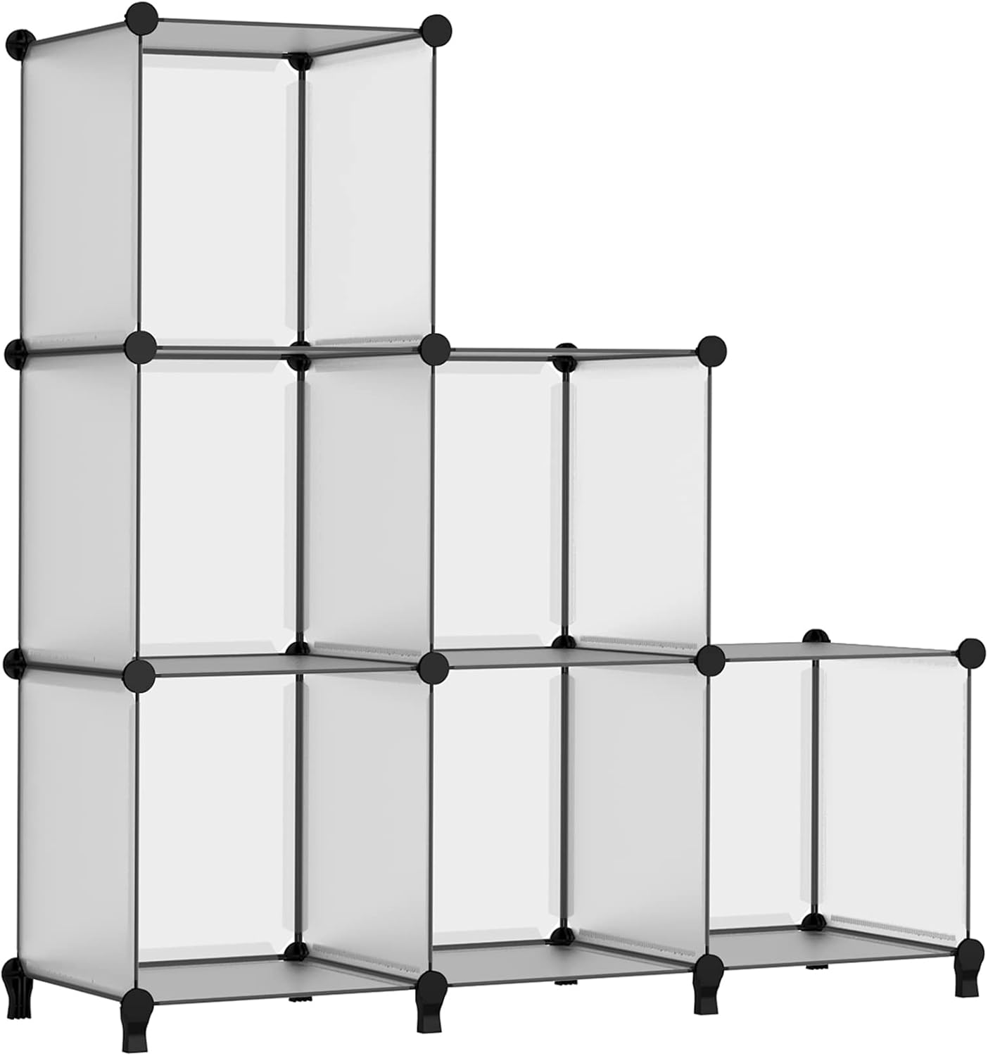 FUNLAX Cube Storage Unit 6 Cubes Stackable Storage