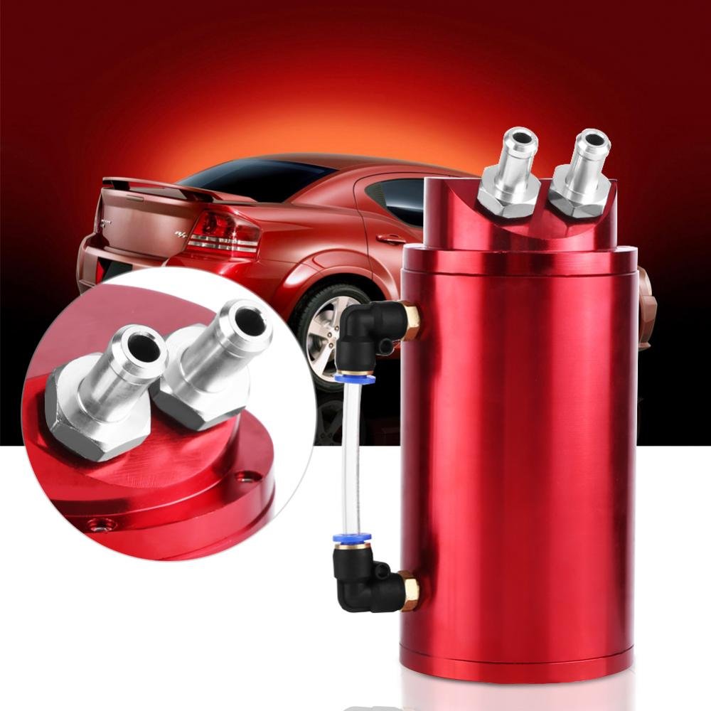 GOTOTOP Serbatoio Olio Catch, Filtro Sfiato Motore, Alluminio, Accessorio Auto