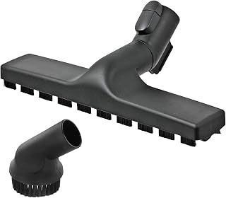 SPARES2GO Hard Floor Head Sweeper Tool + Round Dusting Brush Compatible with Miele S6210 S6220 S6240 S6290 S6000 S6 Vacuum Cleaner (35mm)