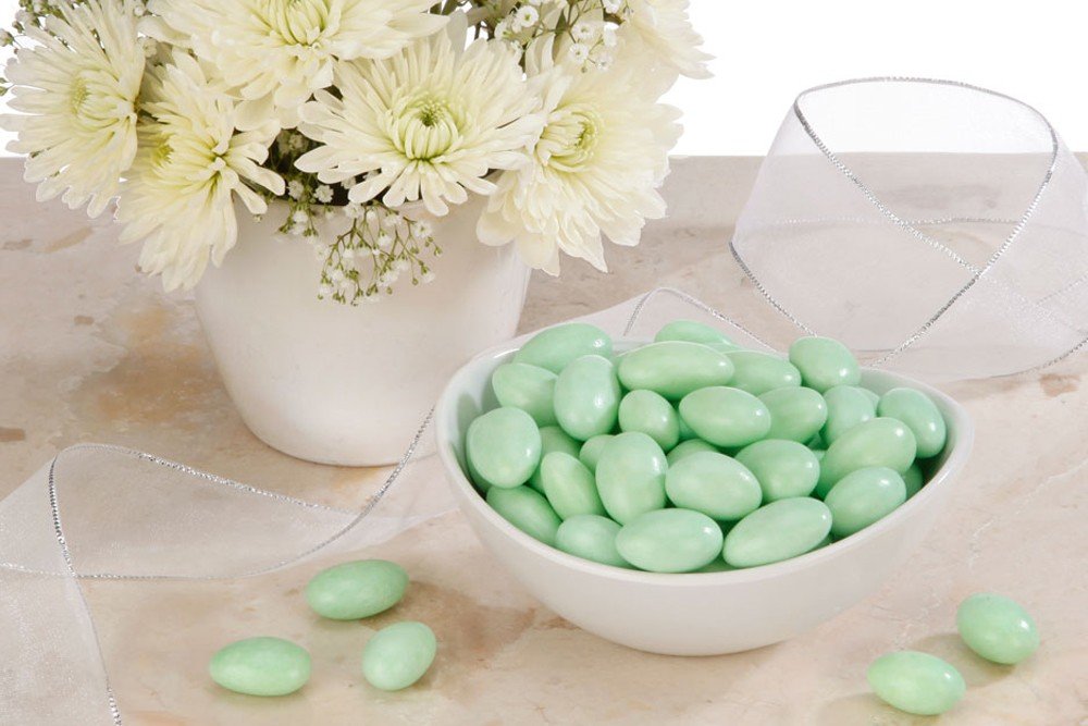 Green Jordan Almonds (5 Pound Bag) by FavorOnline