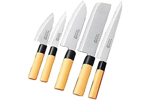 Japanese Kitchen Knife Set of 5: Expertly Crafted for Culinary Excellence