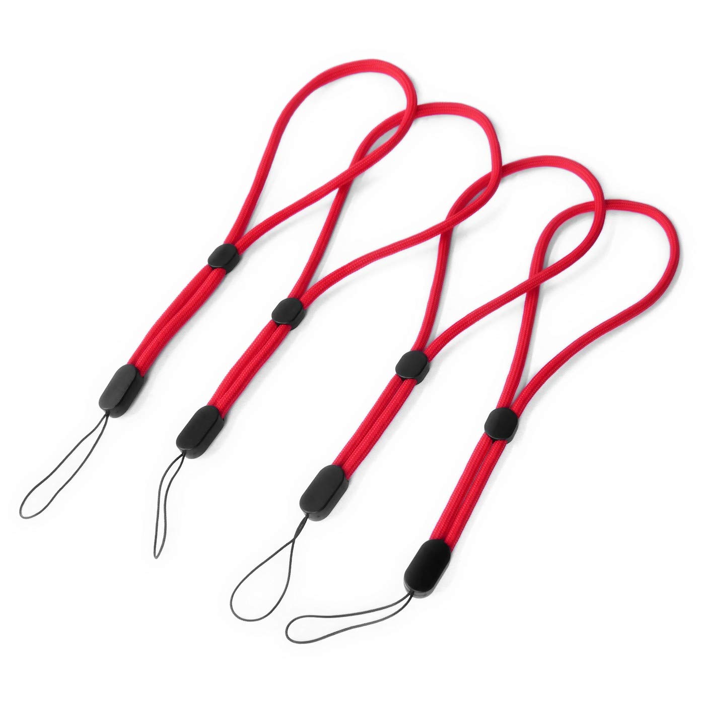 trage.band® kurzes verstellbares Handgelenk-Trageband, 4 St. rot