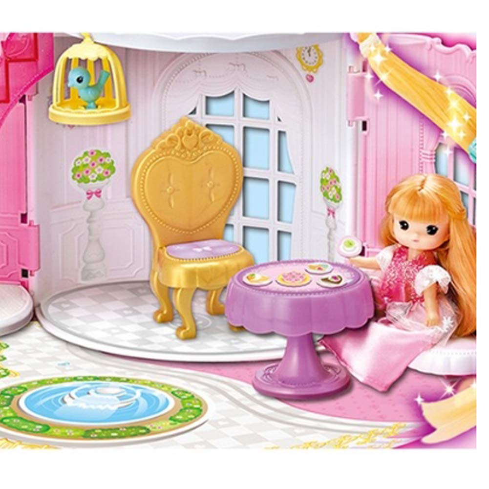 Amazon.co.jp: ミミワールドハンドバッグラプンツェル城付きドール