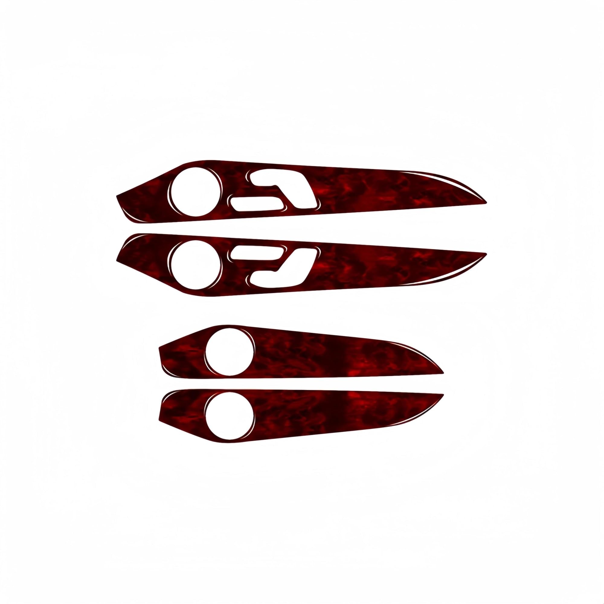 for Mercedes for Benz GLC C Class W205 2014 2015 2016 2017 2018 2019 2020 Side Door Trim Strip Door Panel Sticker Interior KISSGPIPOL(Bird Eye Red)