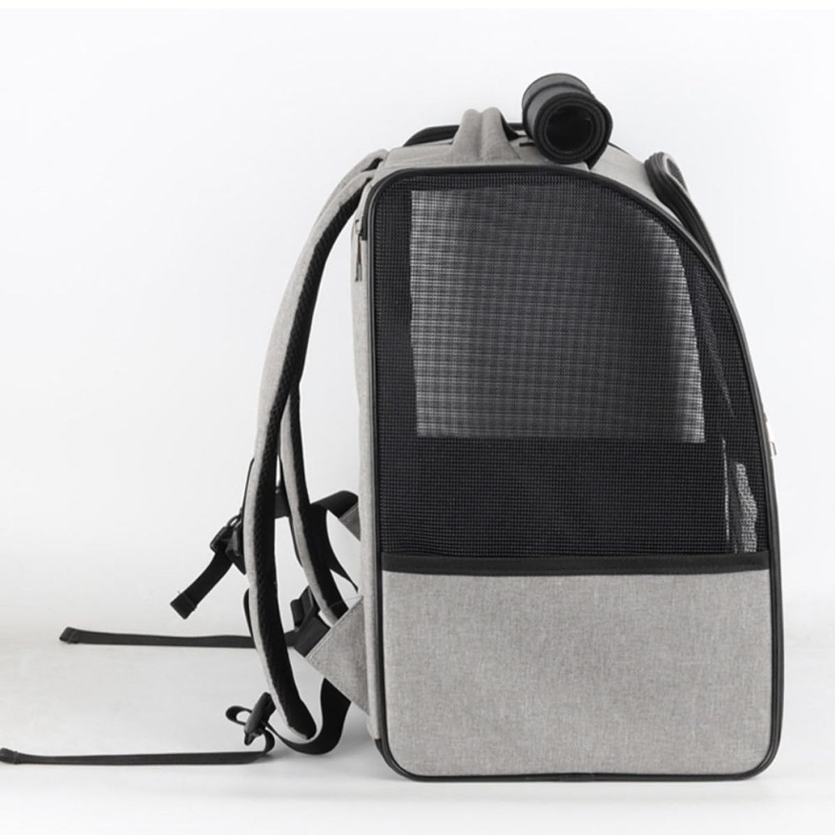 Katzenrucksack mit Doppelten Schultergurten, Verstellbar, Atmungsaktiv