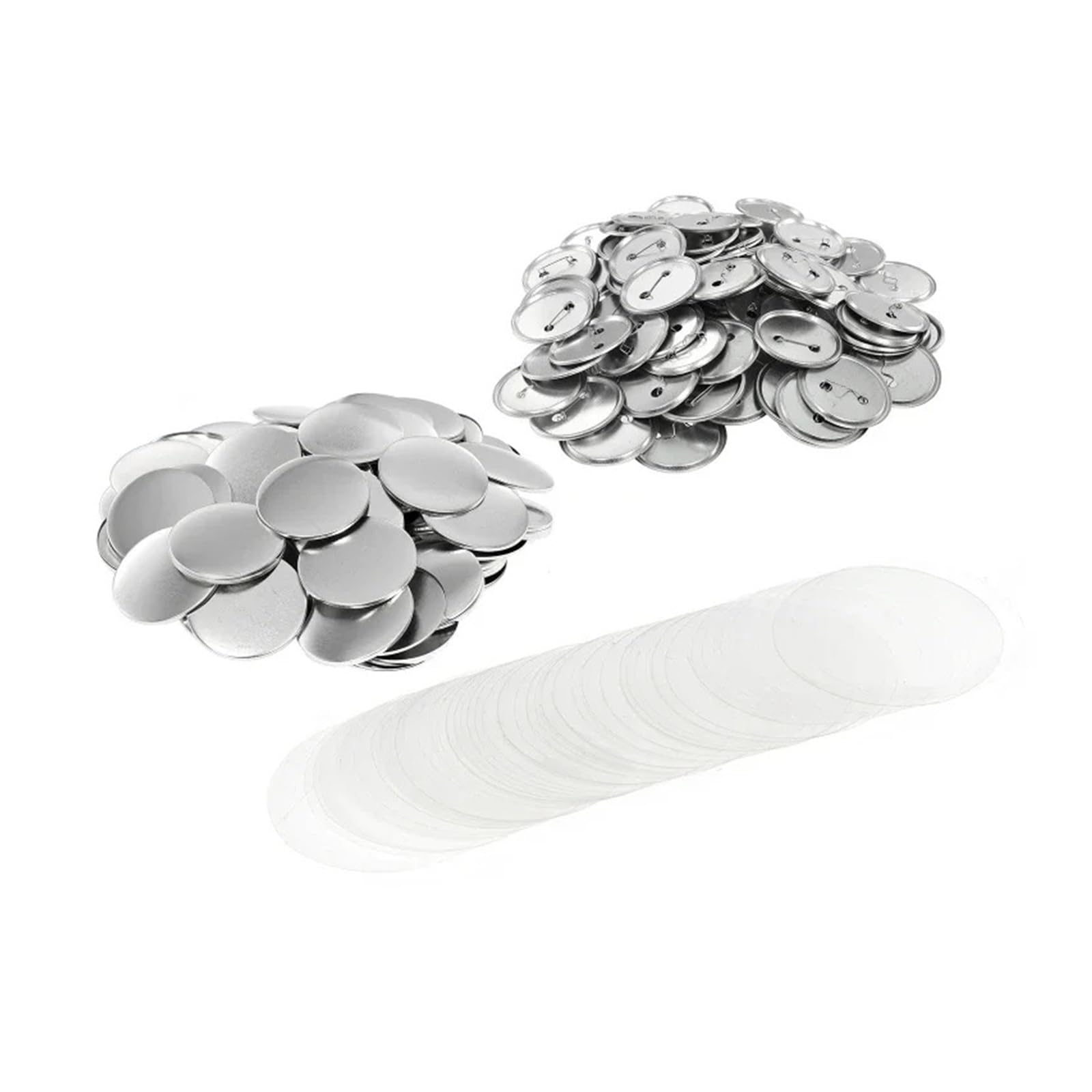 YXZKJZJ 100 Sets Blank Badge Pin Button Maker Teile 25/32/37/44/58mm Presse Maschine Teil Für Partys, Sportveranstaltungen(25mm)