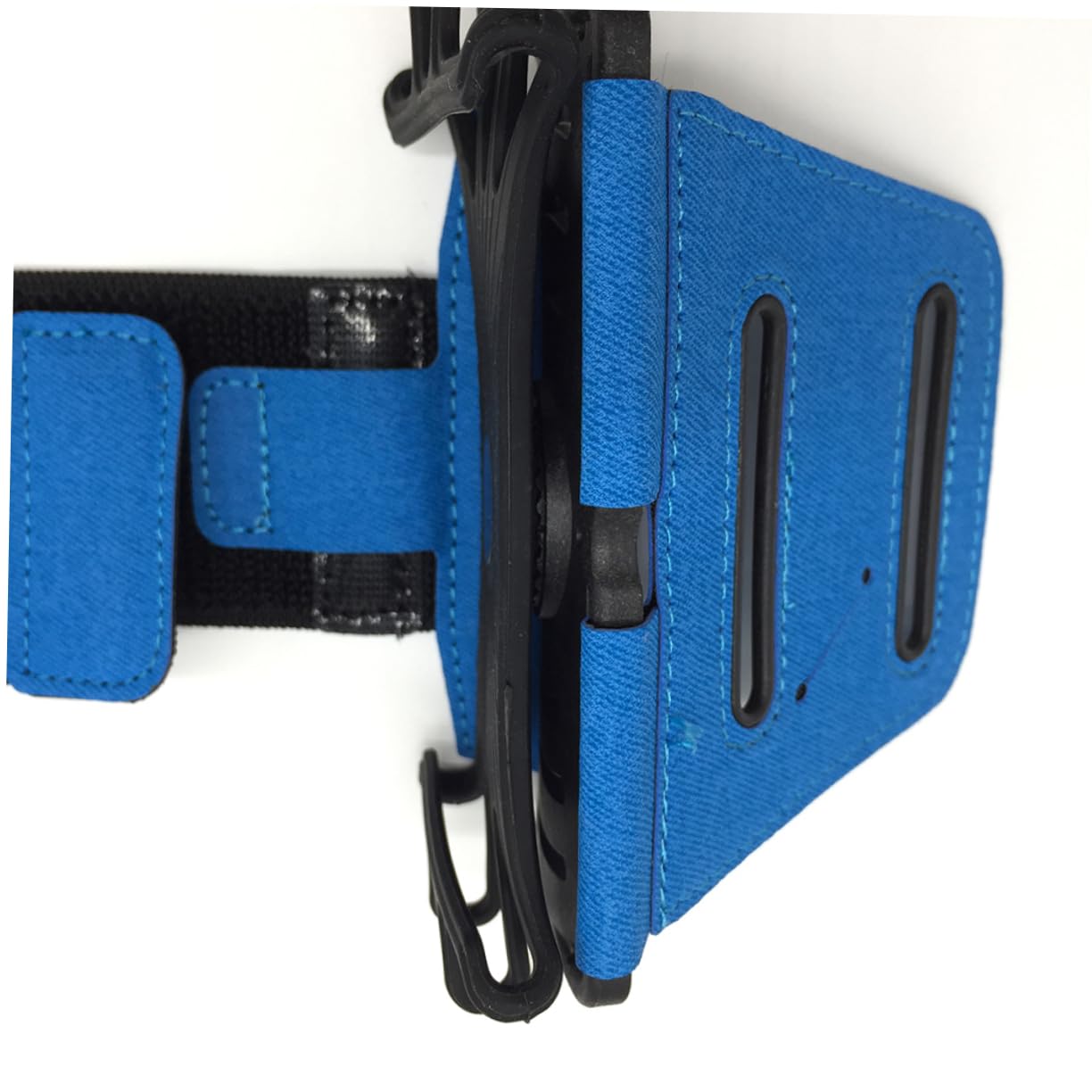 jojofuny 2pezzi Supporto Per Smartphone Da Braccio Rotazione Gradi Porta Cellulare Per Sport Outdoor e Facile Da Indossare Accesso Porta Carica e Auricolari Blu