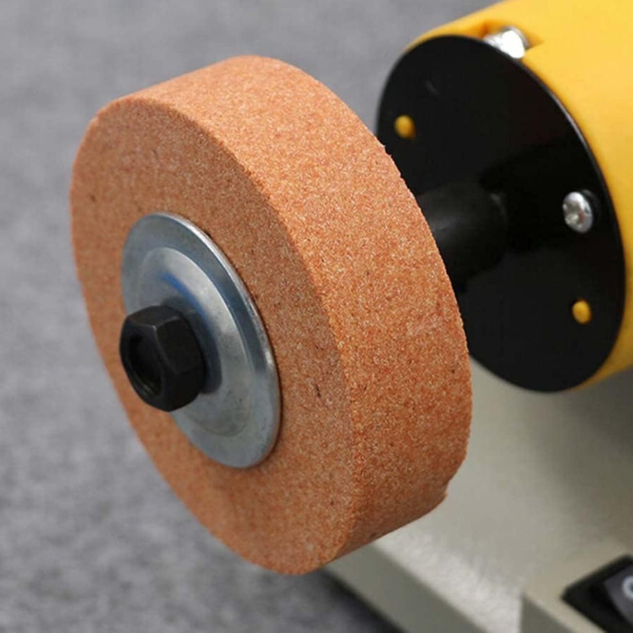 Meule Carbure de Silicium, 3 Pièces Meules de Meulage et de Polissage pour Meuleuse de Banc et Perceuses électriques75mm OD 10mm ID, Meule Abrasive pour Métal Céramique Bois