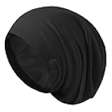 ZHENSILK Silk Bonnet for Sleeping Women, Adjustable Silky Satin Lined Sleep Cap, Silk Hair Wrap Slouch Beanie Hat