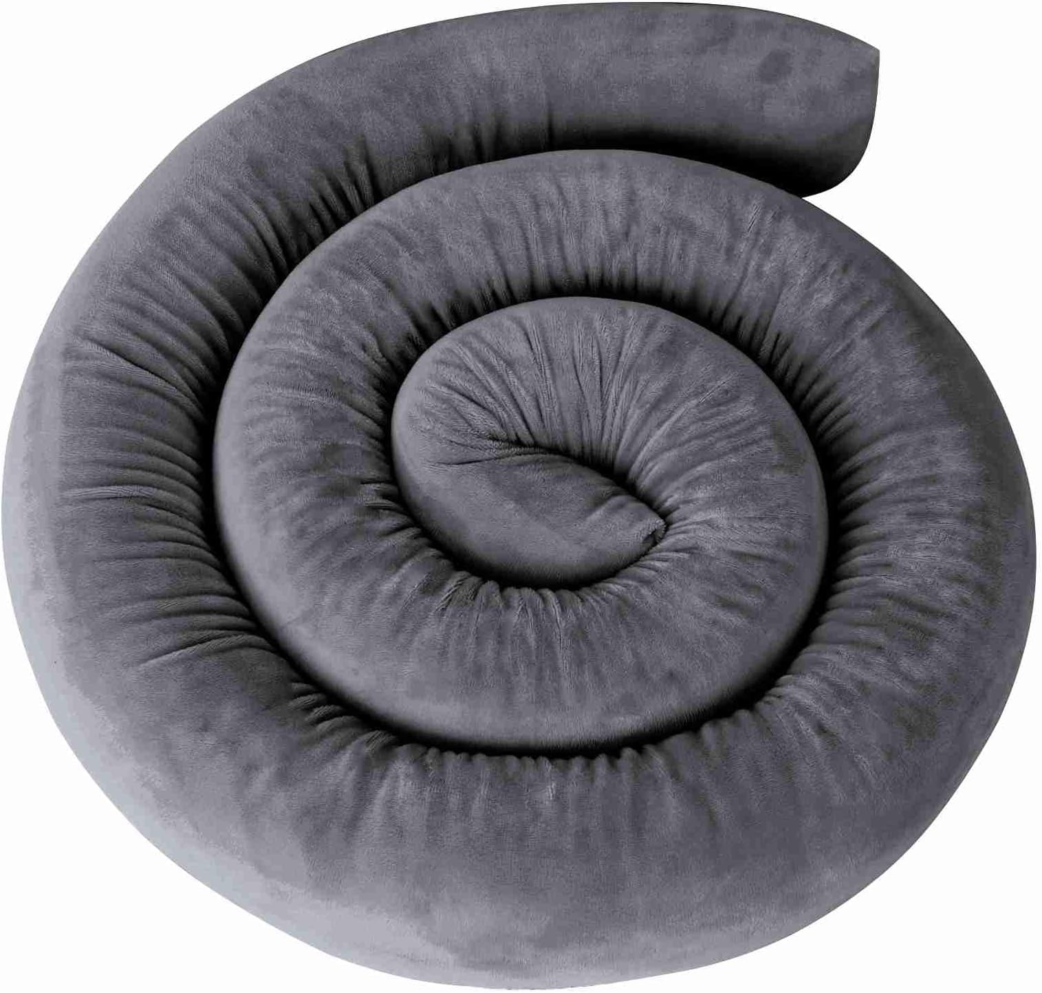 Draft stoppers of Window or Door, multi-use Long Shape Cushion (dark grey-300cm)