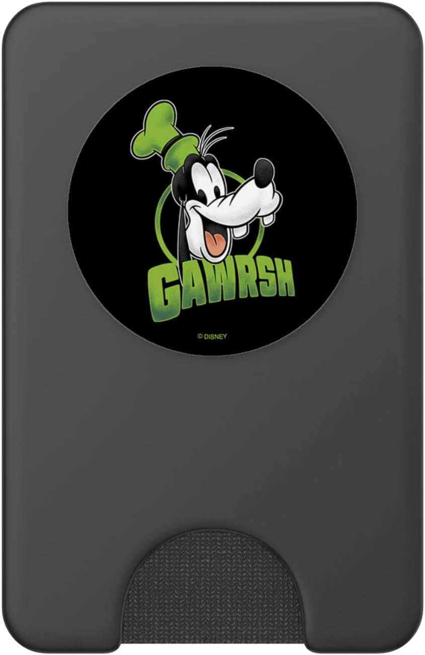 Disney Goofy Green Circle Gawrsh Smile PopSockets PopWallet for MagSafe