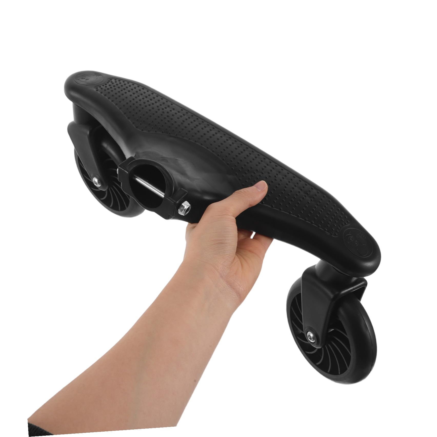 Abaodam Rueda Delantera de Repuesto para Cochecito con Tecnología de Liberación Rápida y Manejo Estable, Accesorio Negro de Pu para Andadores y Cochecitos
