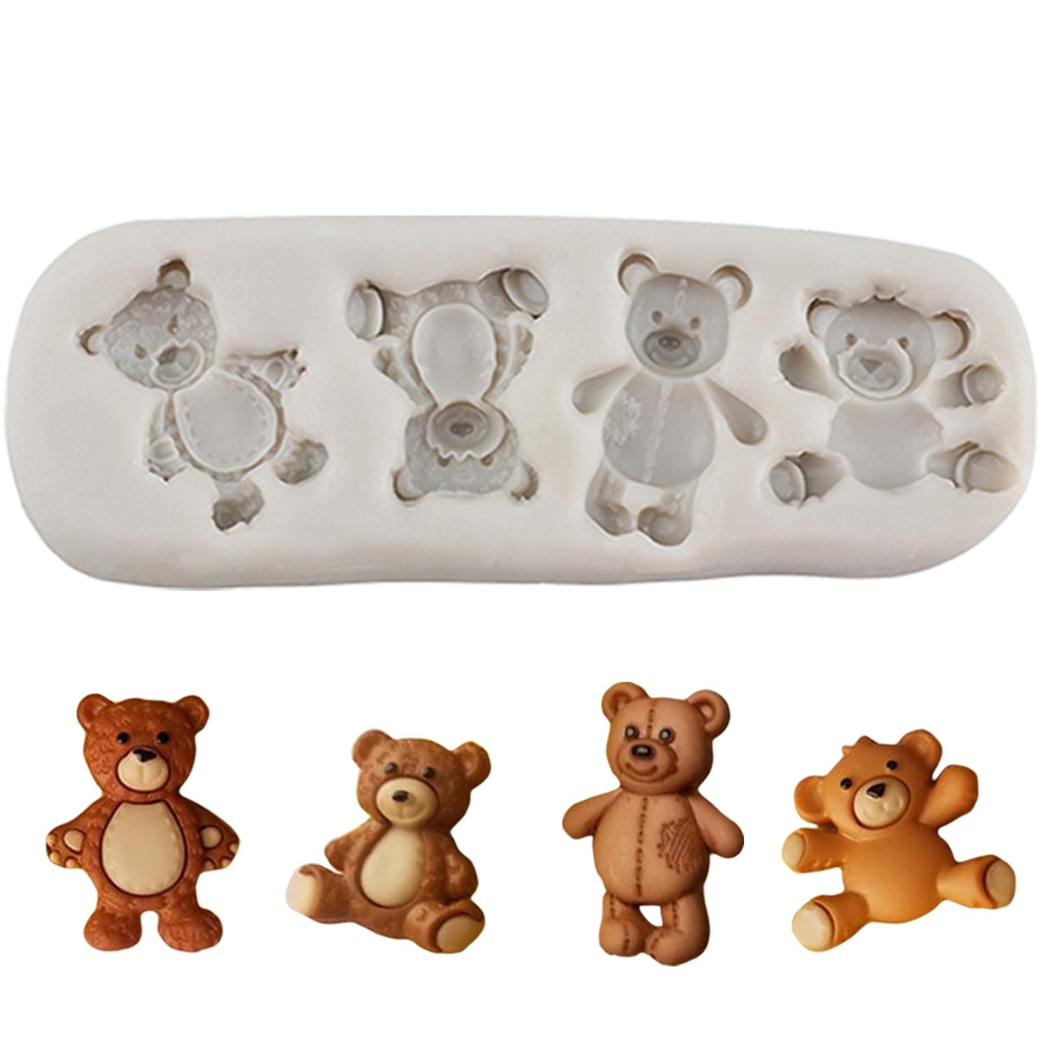 Stampi per caramelle in Silicone antiaderente cioccolato orsetto gommoso dinosau
