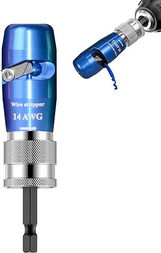 Miniatura 13 de Luckyway - Pelacables de alambre para taladro con herramienta profesional de pelado y torsión de alambre para electricistas, herramienta de torsión