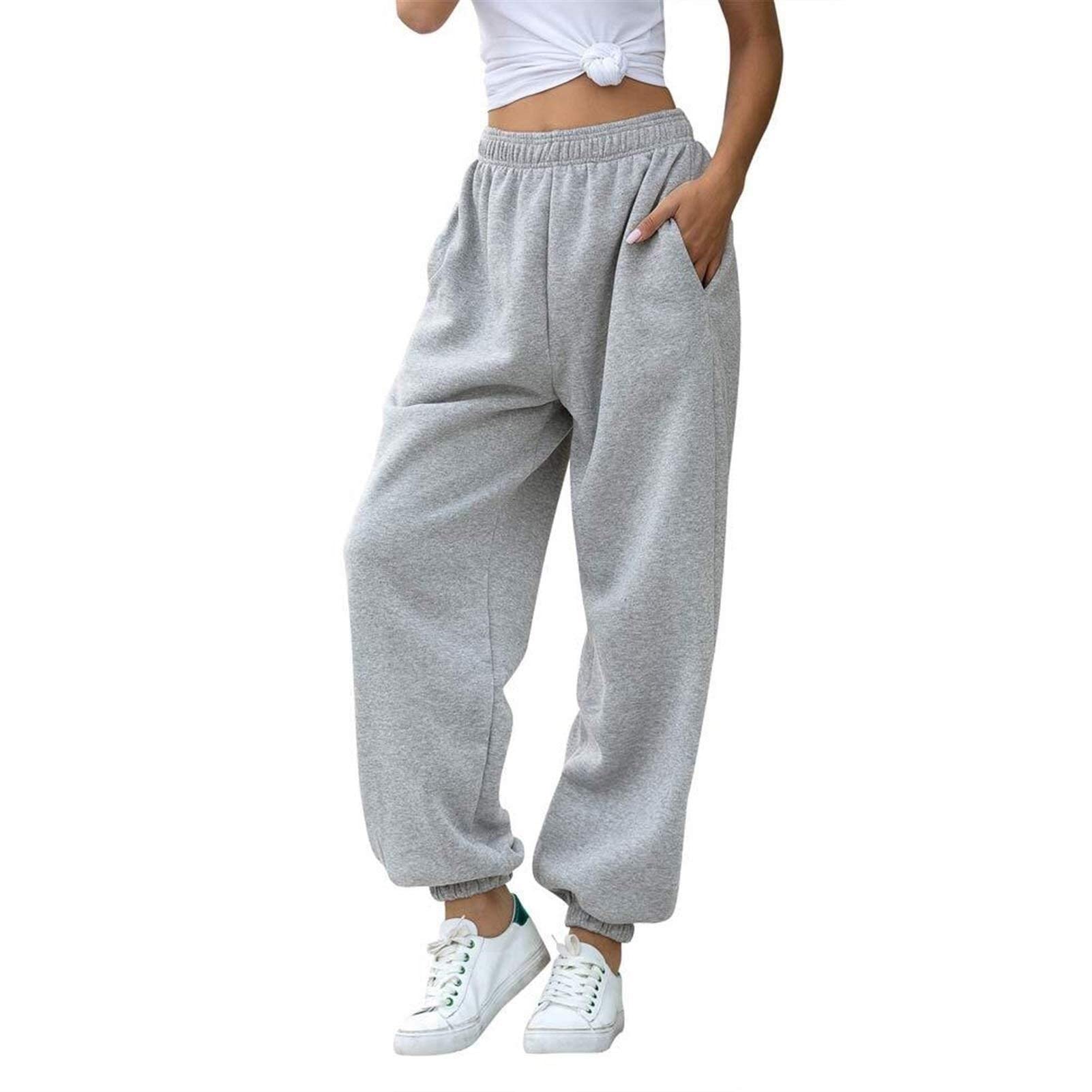 Pantalones Deportivos Para Mujer Pantalones De Jogging Pantalones De Chándal Casuales Cintura Elástica Holgada Pantalones De Ocio Pantalones De Chándal Con Bolsillos