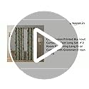 Image of Cloth Fusion Printed 100% Blackout Door Curtains 9 Feet Long Set of 2, Room Darkening Parda with Stainless Steel Grommets for Home Decor (9x4.5 Feet, Green Coral)